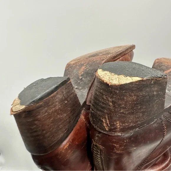 Flawed Freebird By Steven Grany Brown Leather Boots - Picture 7 of 15